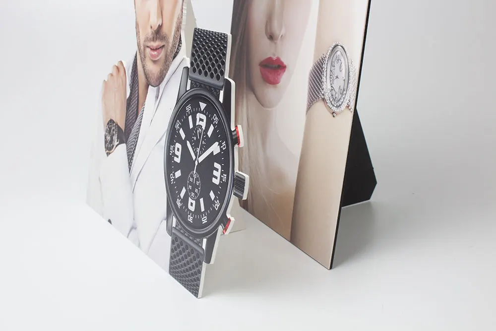 Custom Printing Advertisement Foam Core Counter Card Waterproof Table Tent Easel Back Sign with Holder