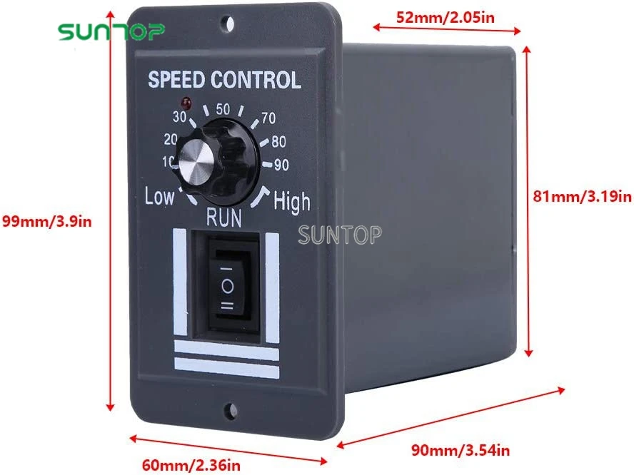 Regolatore Di Velocità Per Motore DC 10-55 V 40 A – Con Display Digitale, Inversione CW/CCW E Tachimetro Simulato