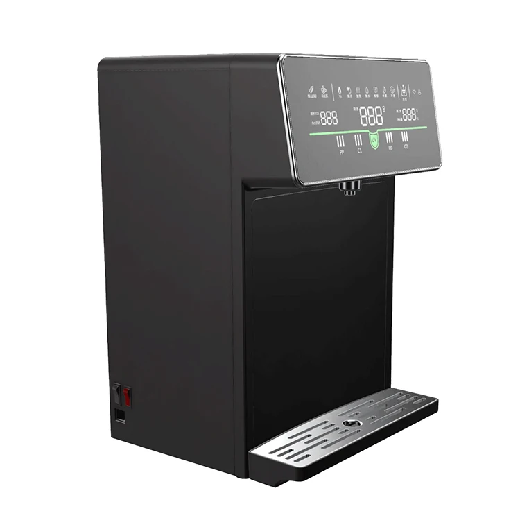 Free Installation Countertop Water Dispenser with 3-Stage Filtration Hot & Cold Household Purifier Plastic Tank for Hotel RV Car