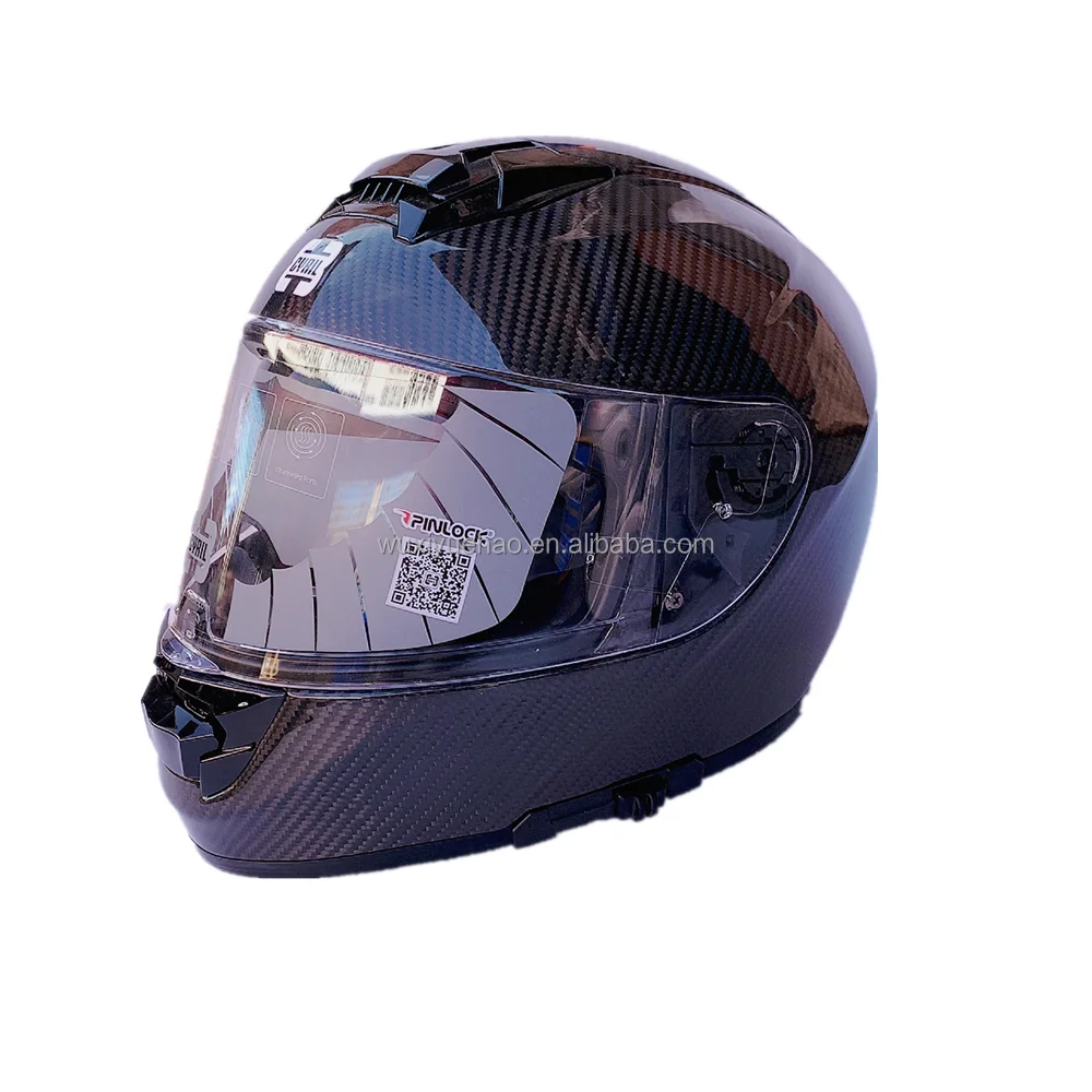 Carbon Fiber Motorcycle Helmet With Safety Certification Full Face