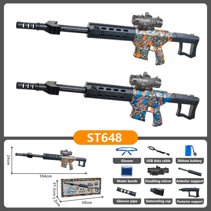 2023 Gel Blaster Gun Plastic Awm Kar Barrett Toy Gun Sniper Rifle ...