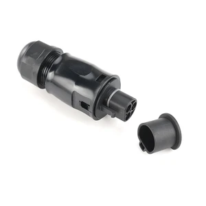 Dustproof Power Micro Inverter Solar System Deye Capable LY01 BC01 Plug Female End Cap Male Rubber Cable to EU Schuko Plug