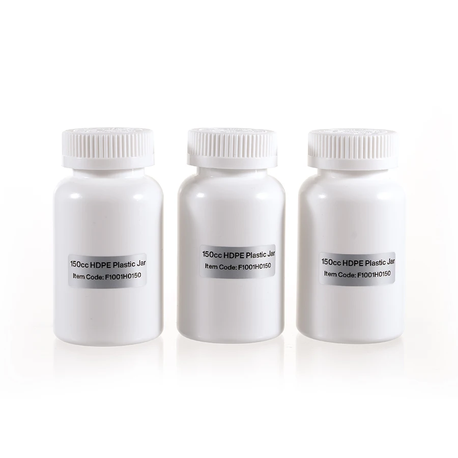 ADVANTRIO PACKAGING HDPE 150cc Opaque White Plastic Bottle for Medical Pill Capsule