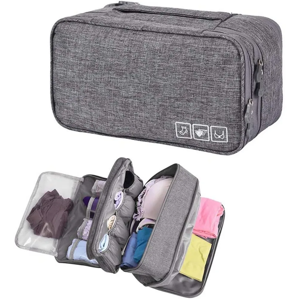 Portable Travel Underwear Bra Storage Bag Water Resistant Toiletry Bag