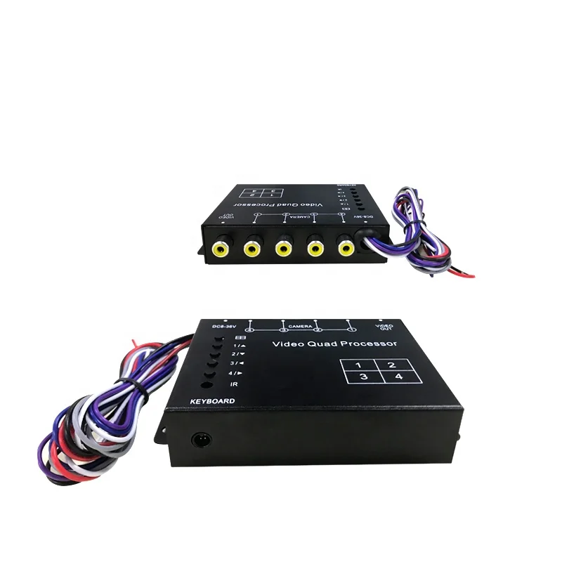 Szsuntex видео в режиме реального времени Сплит 4 канала Цвет четырехъядерный процессор для Автомобильная Аптечка мультиплексор