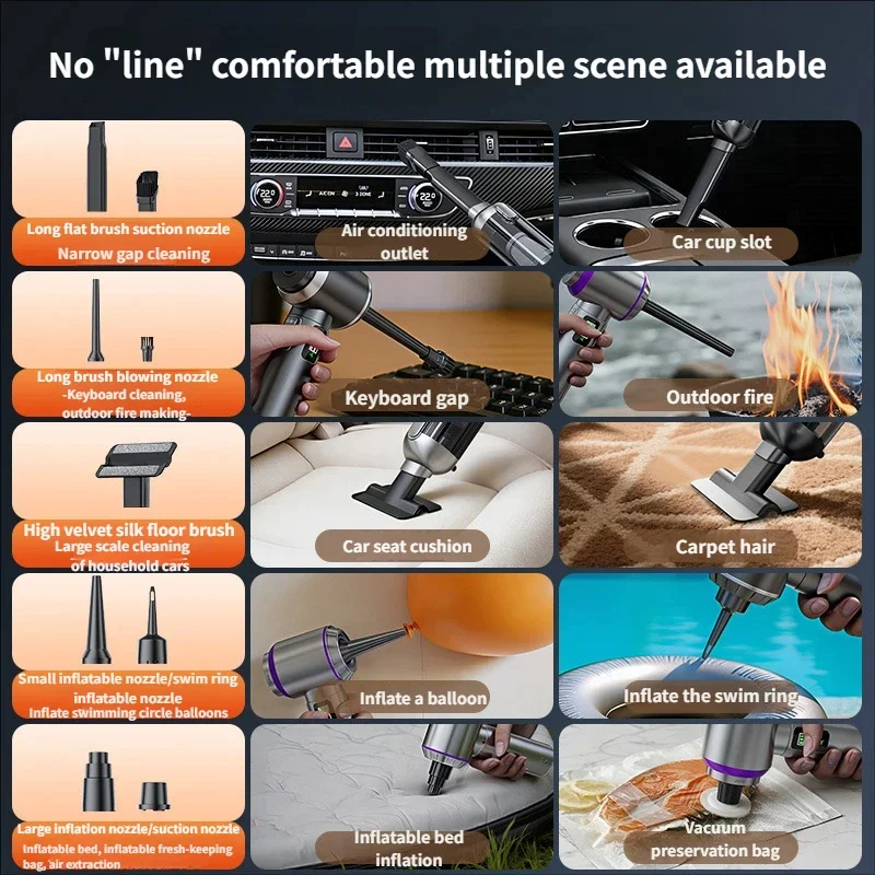 PCMOS 17000PA Cordless Car Vacuum Cleaner - view 5