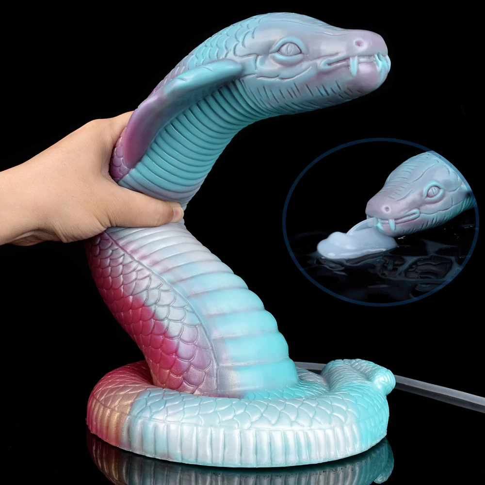 Animal Boa Snake Anal Toys Squirting Dildo Dog Penis Ejaculation Silicone  Realistic Adult Toys Masturbators Sex Shop