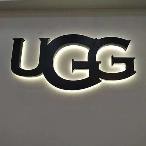Custom Color Logo waterproof illuminated LED channel letters billboard for clothing shop