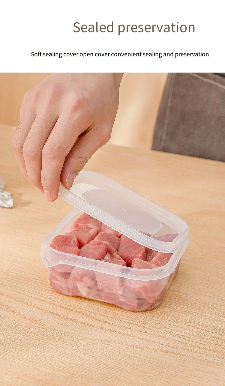 Household refrigerator frozen meat box food grade sealed non-odor separation frozen food packaging box fresh-keeping box details