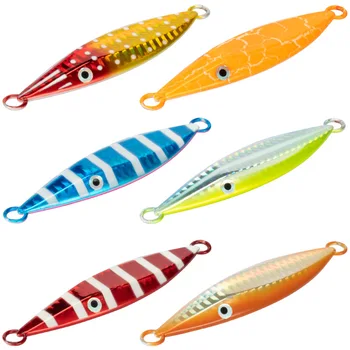 Fishing Metal Jig Slow Jig Lure 60g 80g 100g 150g Pitch UV Glow Alloy Switch Jig Lead Bait Saltwater Fishing Lures – Metal Jig – view 4