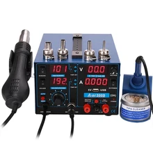 A-BF Rework Digital Soldering Station Upgrade SMD 3-IN-1 Mobile PCB Repair Hot Air Welding Station Power Supply Soldering Iron
