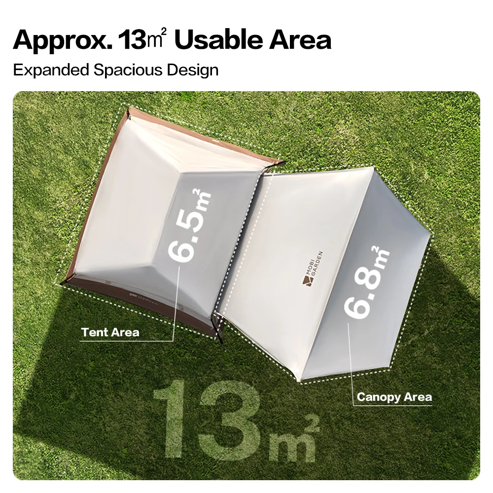Mobi Garden Holiday Mountain House 5.9 Lite - Quick Setup Camping Tent