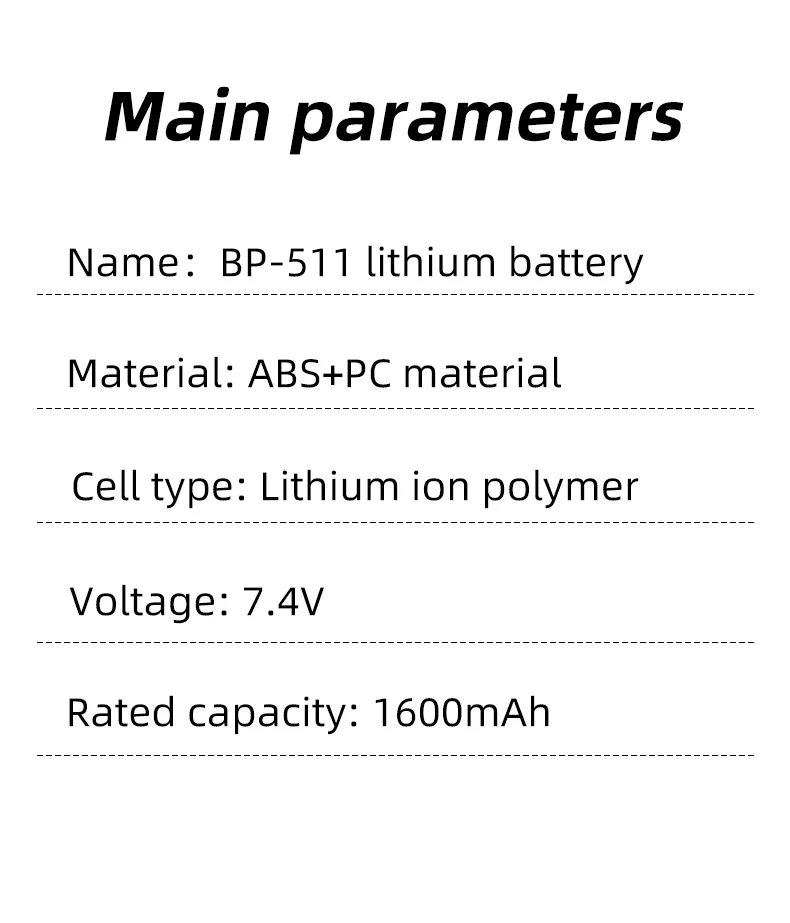 For Canon Camera Optura 100MC 20 200MC 50MC Pi Xi G1 G2 G3 G5 G6 Pro1 Pro90 PV130 ZR10 ZR20 BP-511A BP-511 Digital Battery Pack factory