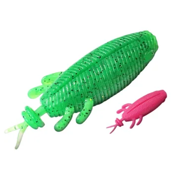 CHEERY Twin Tail Silicone Soft Swim Bait Topwater Lure for Marlin Pike & Cod-Ice Fishing Use 8cm with Hooks – Soft Lure – view 4