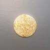 Eight treasures pattern gold butterfly shell round