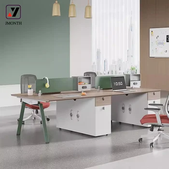 Supply Modular Wood Office Furniture Combination Workstation Manufacturer Employee Desk Workstation Office Table