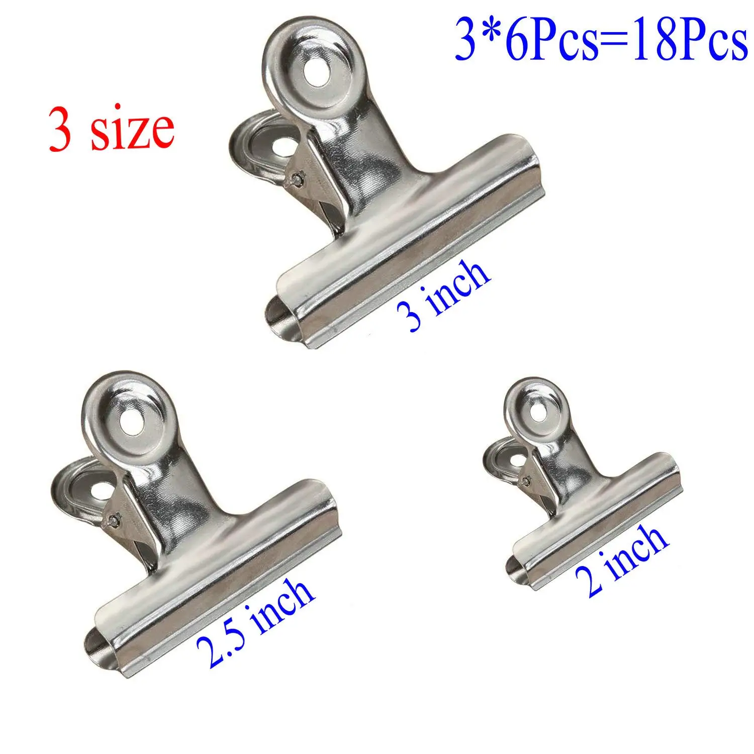 Wholesale Price Multi-color Custom Size Clip Promotion Metal Paper File Binder Clip