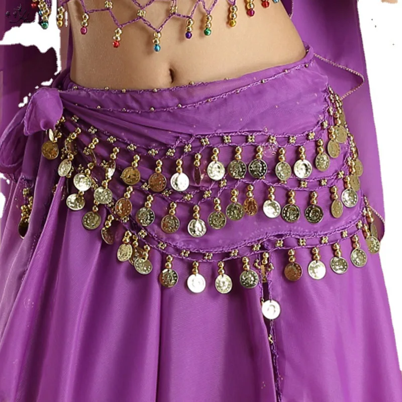 Festival Clothing ecoparty Women's Belly Dance Hip Scarf Performance Outfits Skirt