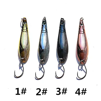 Small Water Demon Luya Horse Mouth Sequins Micro Artificial Hard Bait Zinc Alloy Hooks for Freshwater Fish Green Lure Fishing – Hard Lure – view 5