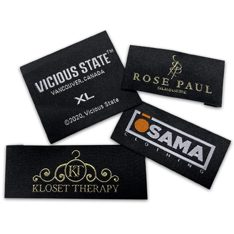 High Quality Custom Logo Luxury High Density Woven Label