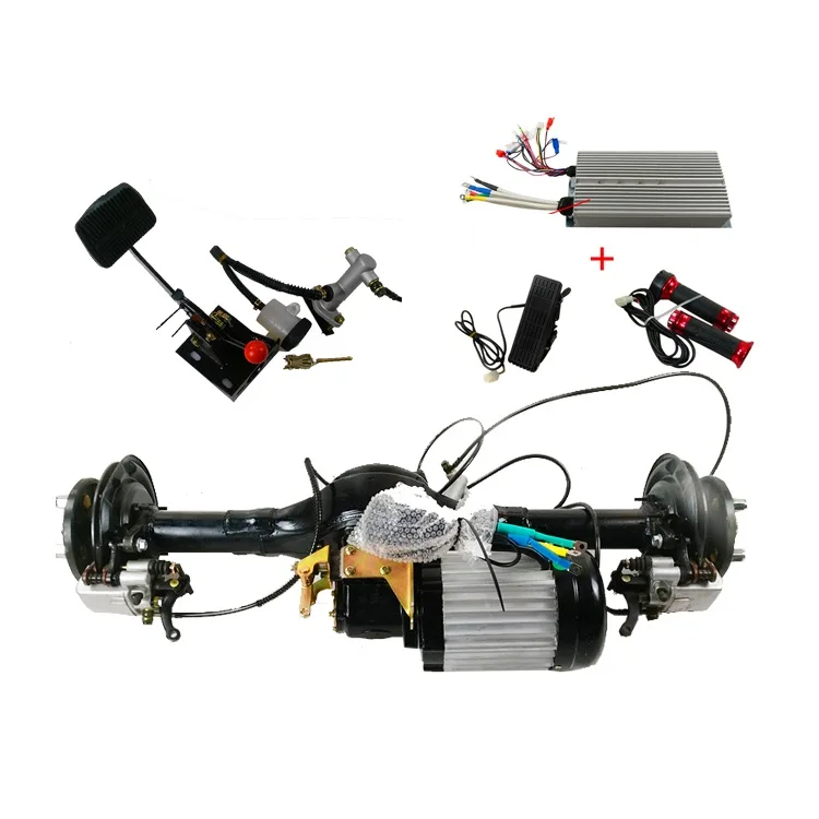 Electric Vehicle Rear Axle Assembly 48v 60v 1000w 2500w 3000w Disc