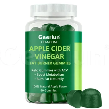 Custom Brand Natural Vitamin Weight Loss Herbal Supplement Suppress Appetite apple Cider Vinegar Gummies