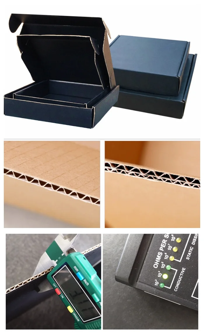 Conductive Carton Box /aircraft Box/folding Box Esd Corrugated Carton