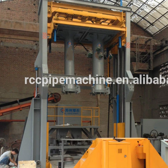 
Двухстанционная Вертикальная вибрационная машина для изготовления бетонных труб по заводской цене 