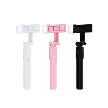 DIKA Mobile Phone Selfie Stick With Beauty Led Light  Remote Control Multifunctional Live Desktop Tripod