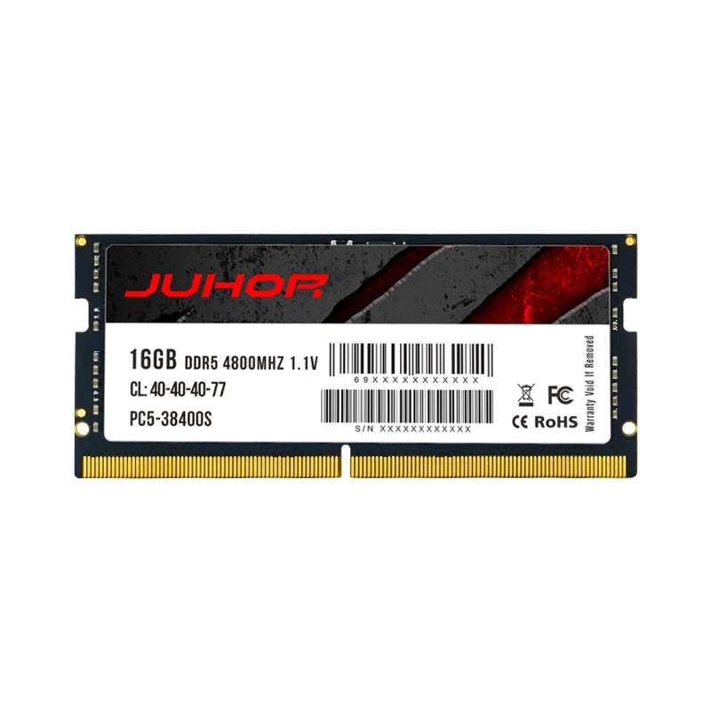 JUHOR 16GB DDR5 Laptop RAM 4800MHz SODIMM - In Stock with 3-Year