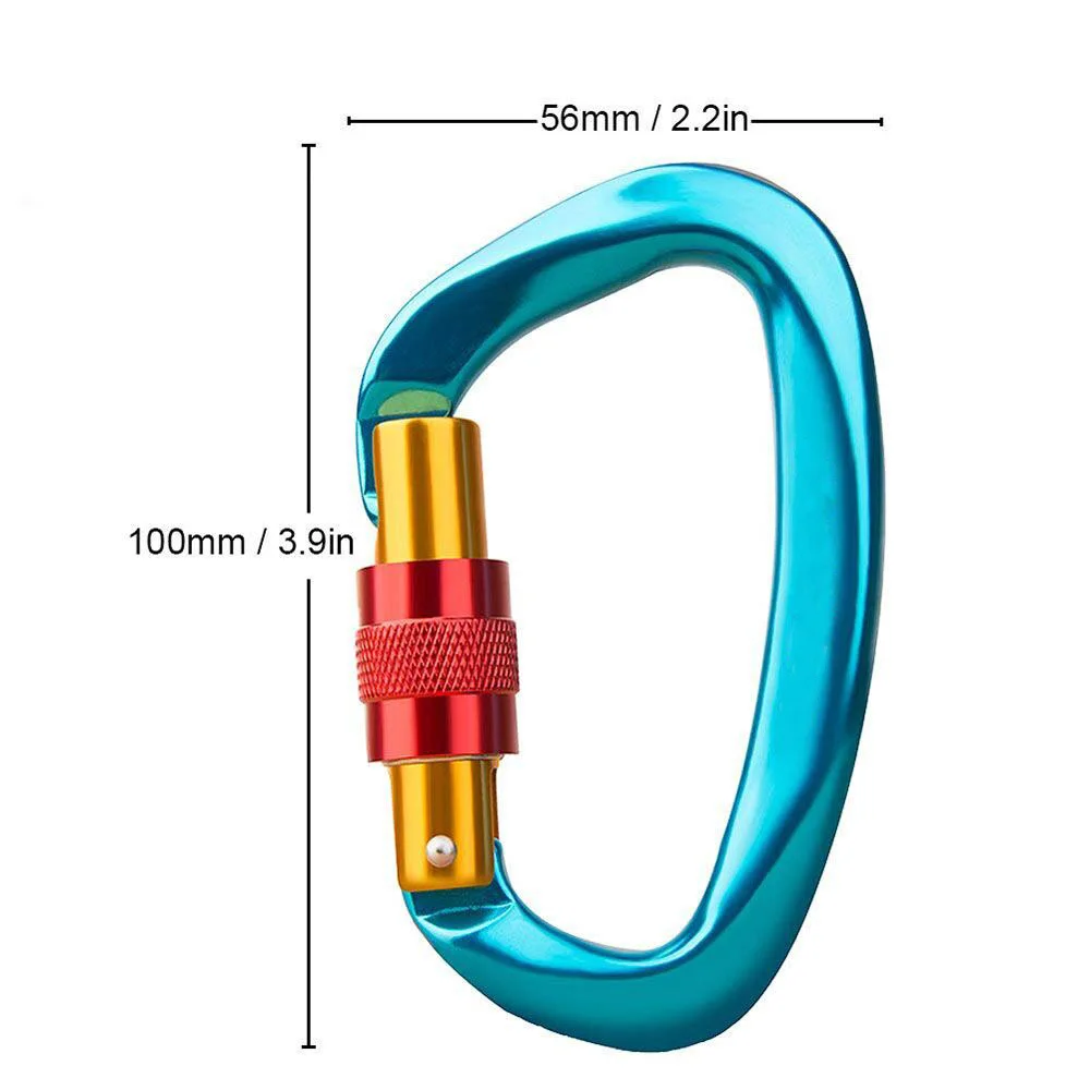BT-AF-812 Best Quality Promotional Karabiner Aluminum Climbing Locking 25KN Climbing Carabiner Karabiner