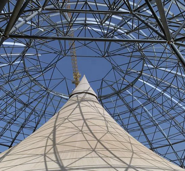 Prefabricated Steel Dome Structure Space Roof Truss for Church Building
