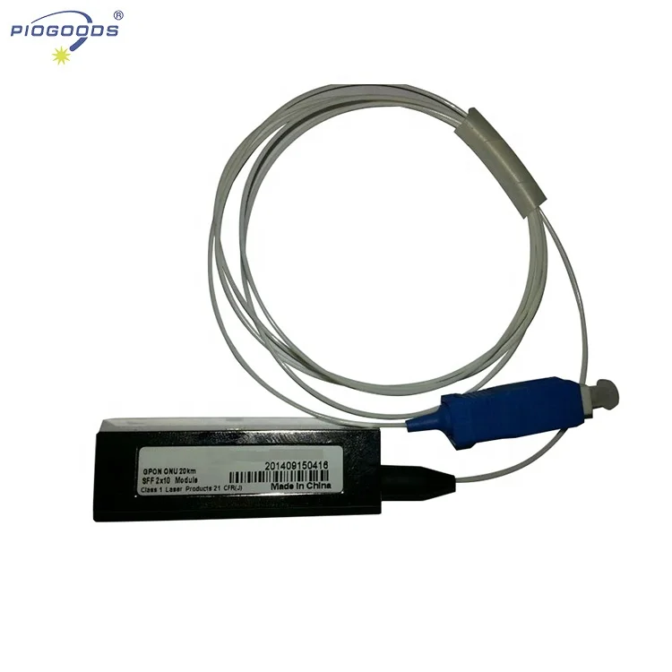 GPON ONU Transceiver SFF 2x10 optic fiber Module with SC optic fiber connectors
