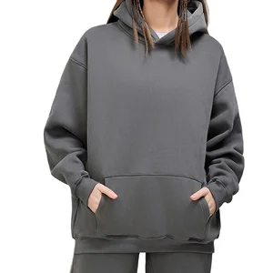 Custom High Quality Winter Autumn Knitted Casual Sweatshirt Women's Hoodie Loose Warm and Fashionable Hooded Sweatshirt