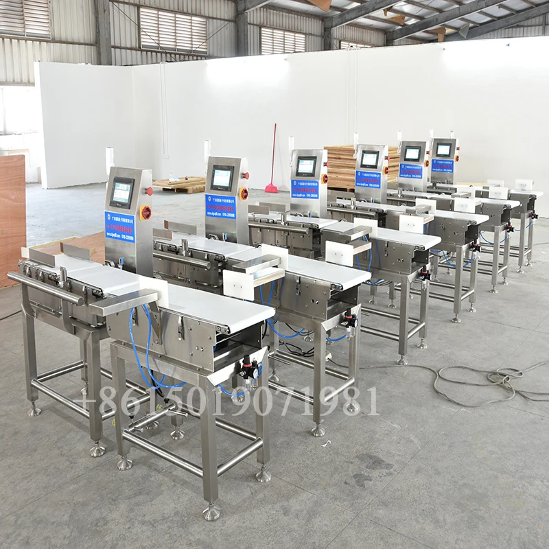 Automatic Online Checkweigher Machine Price With Belt Conveyor and  Rejection Device