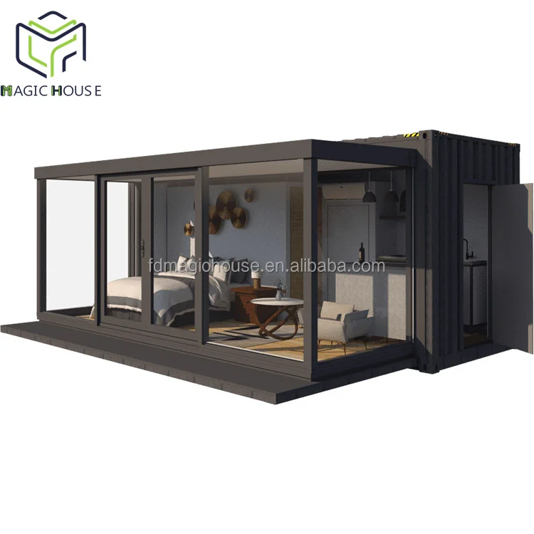 Expandable Container House with Large Window - Bright, Ventilated, Scenic View