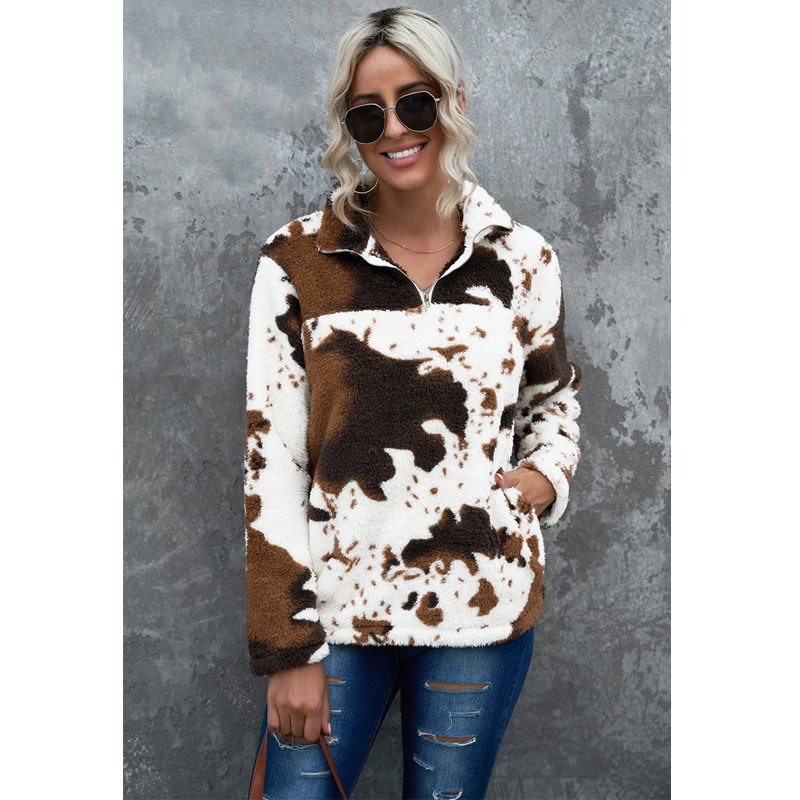Long Sleeve Fleece Sweatshirt Pullover 
