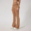 brown-flare leggings