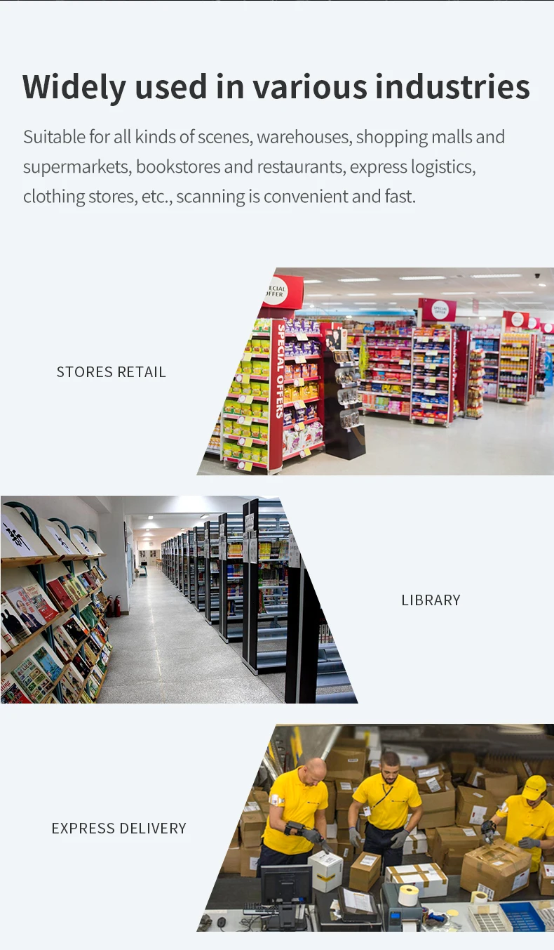 Bluetooth Portable 1D 2D Mini Pocket Size Scanner  Ring Wearable Wireless Barcode Reader for Book, Warehouse Inventory, Express