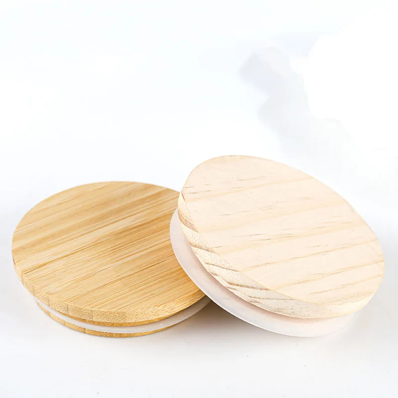 product hot sell bamboo jar lid bamboo lids with straw hole bamboo lids with stainless steel straw for mason jars-31