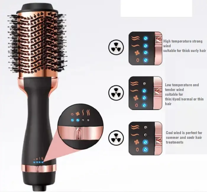Hot Hair Brush Curler Roller Rotate Style Comb Styling Curling Hair