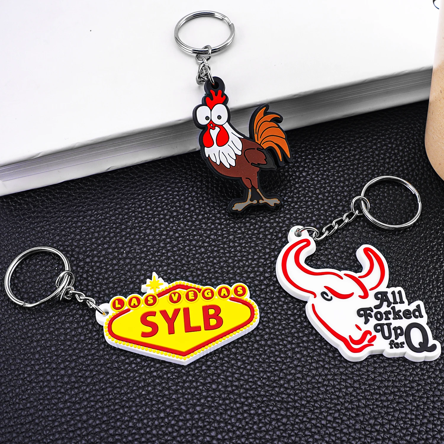 Custom Logo 2d 3d Soft Pvc Plastic Keychain Personalized Keychains Name