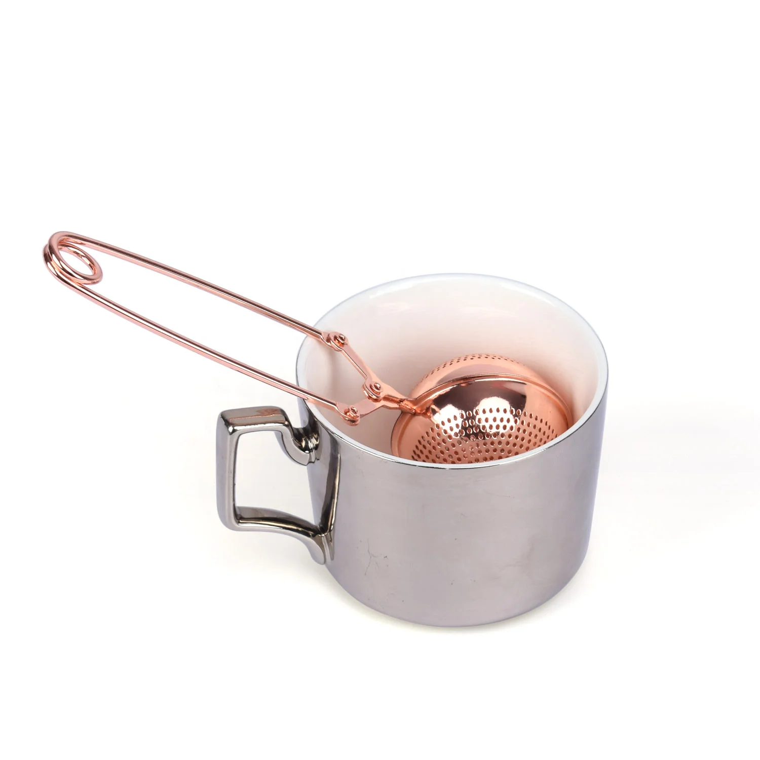 Ситечко для заваривания чая Сетчатое ситечко из нержавеющей стали с ручкой