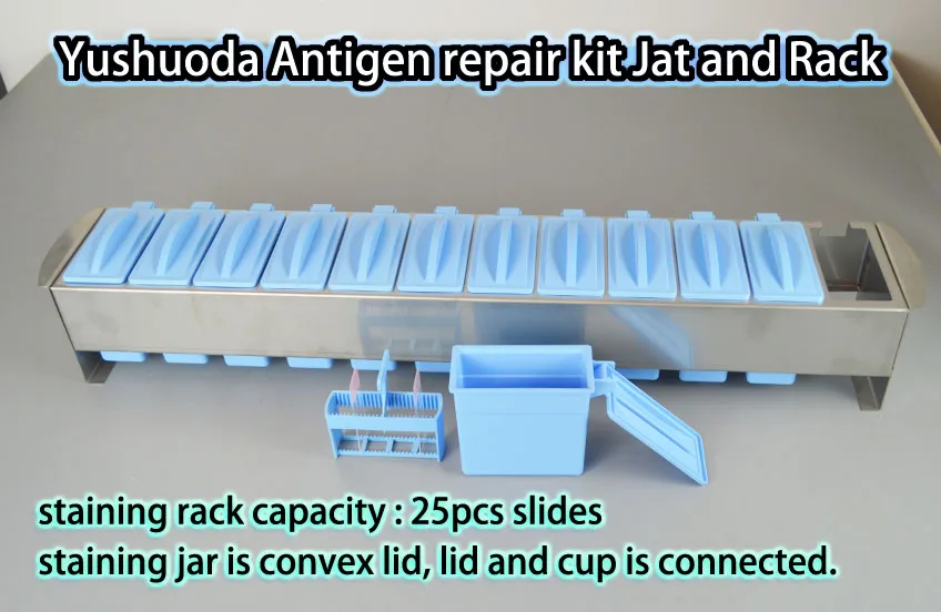 Plastic Staining Jar and Rack