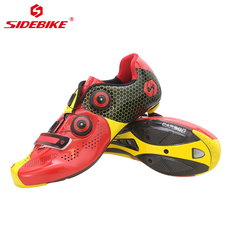 Дорожная обувь для велоспорта, Ультралегкая спортивная обувь из углеродного волокна, дышащая самозакрывающаяся велосипедная обувь