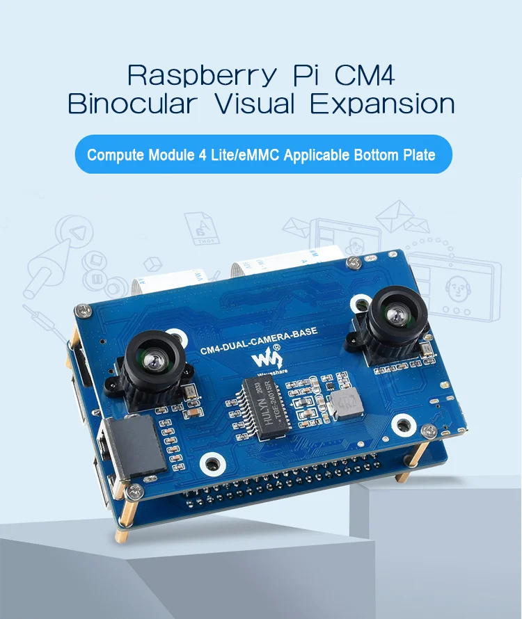 Raspberry Pi Compute Module 4 Dual 8mp 4k Exp. Board - Odm | Wholesale