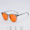 grey with orange lens