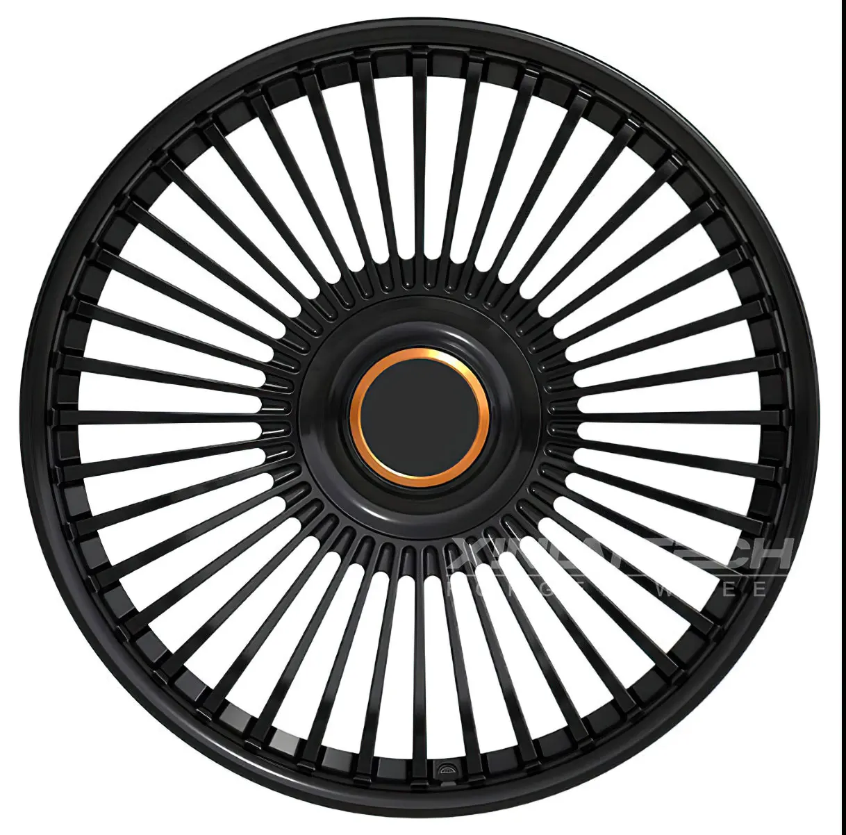 XL 1 Piece Monoblock Wheels Black Finished Multi Spoke Custom Forged Wheels 5x120 5x112 5x114.3 Centerlock Wheels - Image 3
