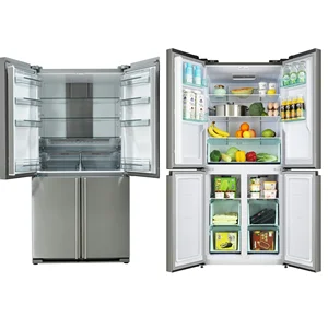 360L Large Capacity 4-Door Refrigerator Cross Opening Energy Efficiency Frost-Free Household Freezer