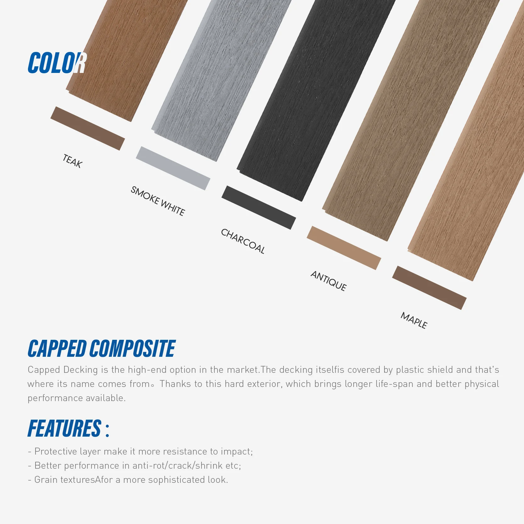 Easy Installation WPC Privacy Screen Fence Decorative Garden Fence Boards with GRS Feature Vinyl Plastic House Fence Panels